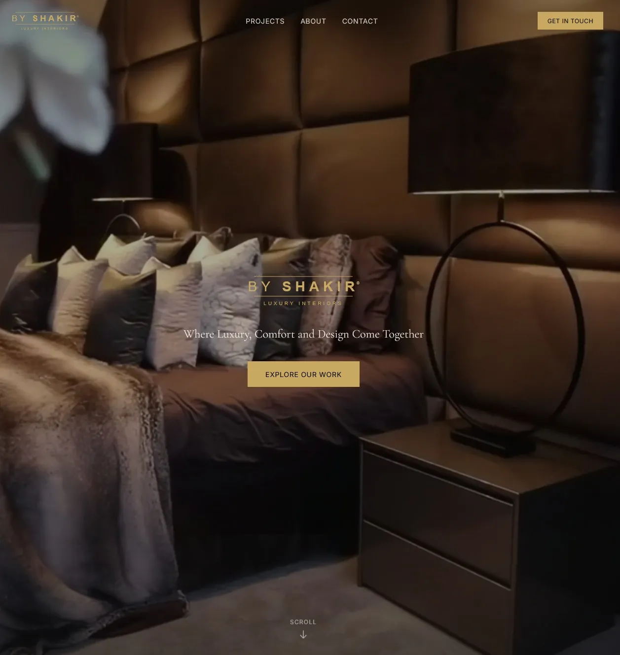 Screenshot van ByShakir website